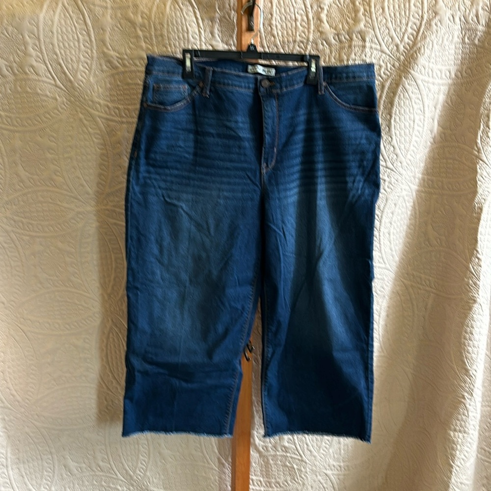 Code bleu 20w denim wide leg jeans